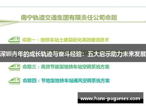 深圳青年的成长轨迹与奋斗经验：五大启示助力未来发展